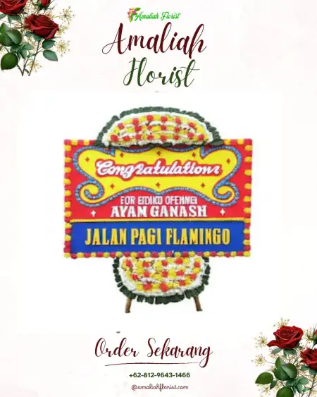 Sewa Papan Bunga Abung Kunang